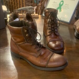 Men's Size 8 GBX Brown Leather Combat Boots